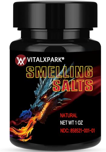 Smelling Salts Ammonia Inhalant Salts Strong Wake Up Long Lasting Water Activated Potent Smelling Salt for Athletes in Hockey, Weightlifting and Powerlifting