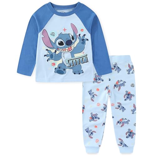 Ensemble Lilo & Stitch en maille éponge absorbante avec chemise et pantalon enfant