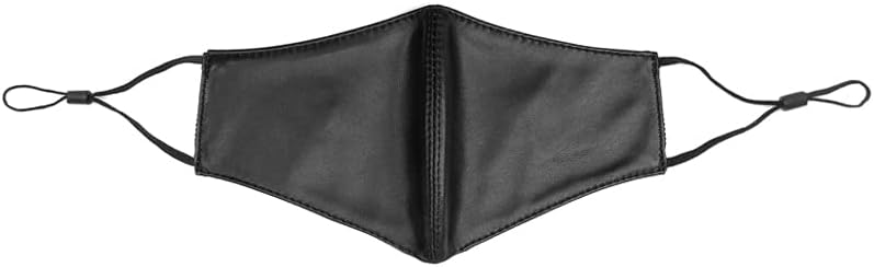 Miniatura 5 de Máscara facial de piel sintética para adultos, lavable, transpirable, ajustable, disfraz de motocicleta para mujer