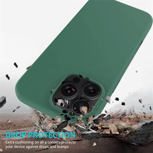 Image of ArmourPro Silicone Back Case for iPhone 16 Pro Max, Soft-Touch Case | Green