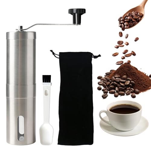 El Mejor Listado de Molinos de grano del mes. 45 molinillo de cafe manual,molino de cafe de muelas,coffee mill mano,molino para grano de cafe,molino para cafe de grano,molino de muelas,hogar y camping (plateado)