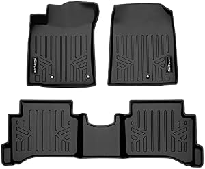 SMARTLINER Custom Floor Mats 2 Row Liner Set Black Compatible with 2017-2022 Hyundai Ioniq Hybrid (Does Not Fit Electric Models)