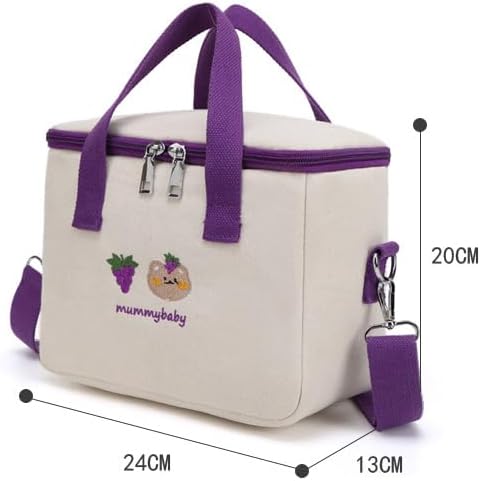 Miniatura 7 de Kelabia Kawaii Bear - Lonchera aislante, rosa, 9.4 x 7.5 x 5.1 in