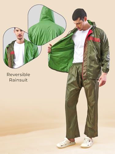 Image of LUX VENUS Reversible Rain Suit for Men.