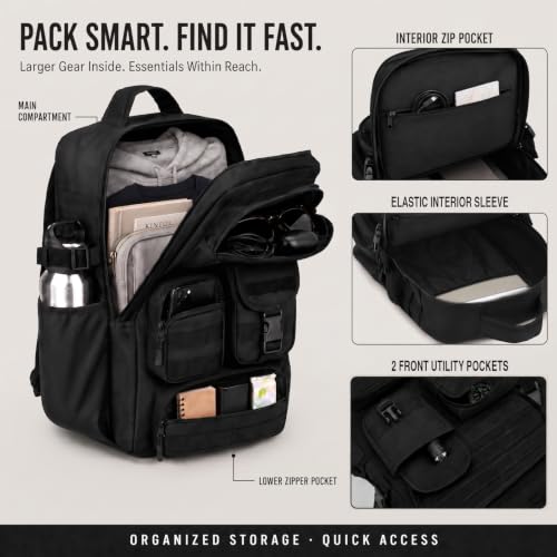 Image of 25L Tactical Backpack for Men, Small Military MOLLE EDC Daypack