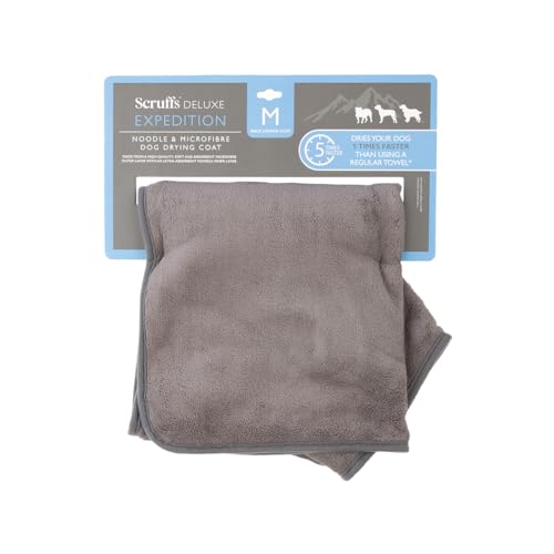 Scruffs Expedition Deluxe Drying Robe for Dogs (M), Grey - Image 4