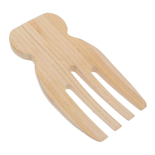 BRIGHTFUFU Wooden Salad Server Tongs Salad Mixing Tools for Tossing Serving Versatile Kitchen Utensils for Pasta Fruits Lightweight Easy to Clean for Outdoor Dining Picnics