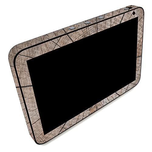 Image of MightySkins Carbon Fiber Skin Compatible with Amazon Echo Show 8 (Gen 2) - Tree Rings | Protective, Durable Textured Carbon Fiber Finish | Easy to Apply | Made in The USA