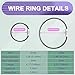 ManTangSun 12 Pack Flexible Key Chain Rings Wire Keychain Cable 6