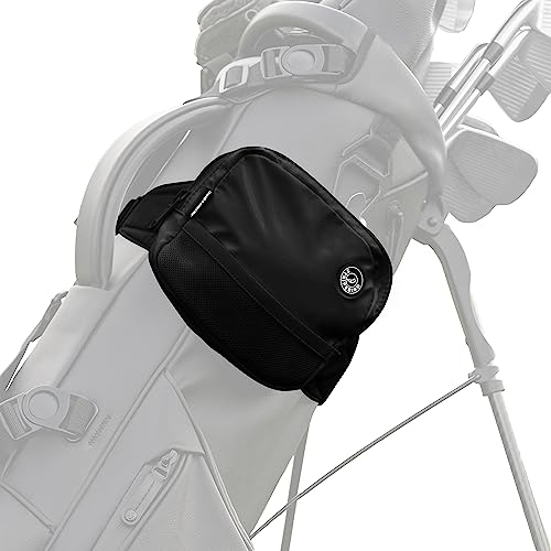 Stripebird - Bolsa de objetos de valor para bolsas de golfe (preto) – Bolsa com zíper com duas almof