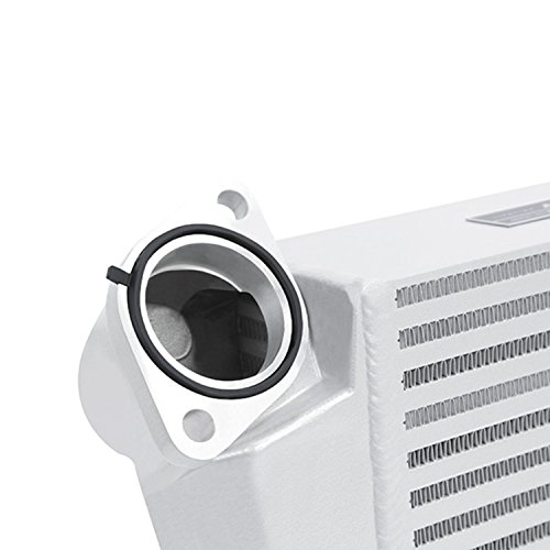 Image of Mishimoto MMTMIC-WRX-08SLRD Top-Mount Intercooler Kit Compatible With Subaru WRX 2008-2014 Silver Cooler, Red Hose