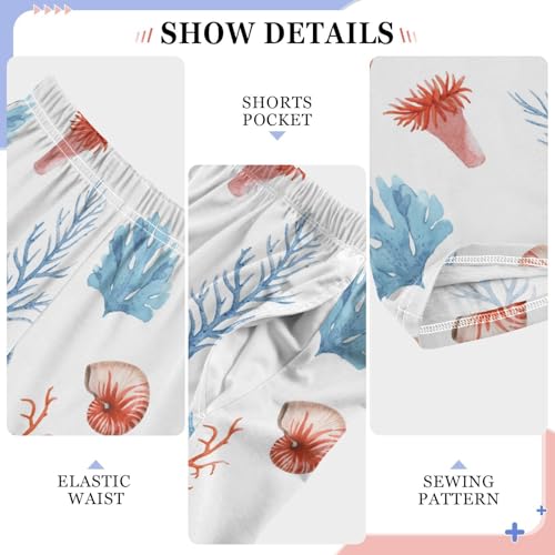 ZZKKO Underwater Sea Life Boys Pants for Kids Jogger Pants with Pockets S-XL4