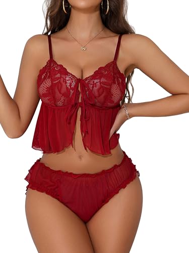 Lingerie for Women Sexy Bra and Panty Sets Babydoll Sleepwear Outfits - image 1