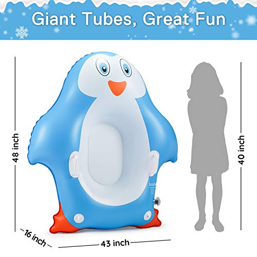 Hapah Inflatable Snow Tubes For Kids (Penguin Style) #TOP4
