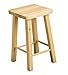 Tabouret bois - L x l x h - 27 x 27 x 45 cm