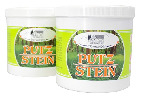 2x Biowunder Putzstein mit Schwamm, 1000g