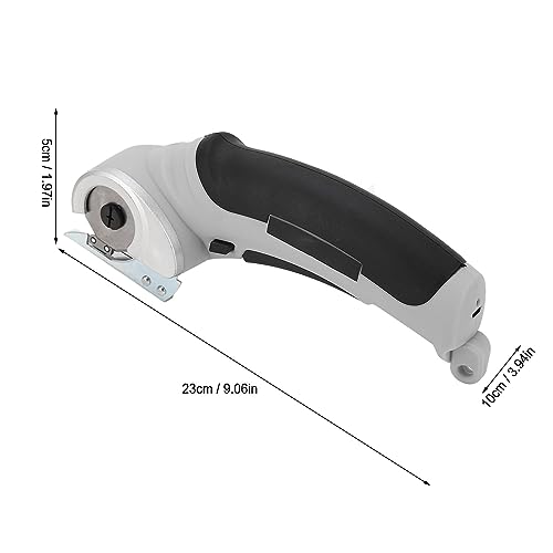 Elektrische Draadloze Schaarschaar met Oplaadbare Lithiumbatterij en 2 snijbladen. Geschikt voor Stof, Tapijt, Leer en meer. Sterk, Stevig en Soepel Werken met - Afbeelding 3