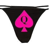 Knaughty Knickers - Queen of Spades Thong Underwear - QofS Panties for BBC Lovers - Q of S Hot Wife