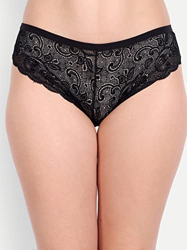 Image of FIMS - Fashion is my style Women Cotton Floral Lace Padded, Non-Wired, Full Coverage, Seamless Bra Panty Set, Multicolor, Lingerie Set