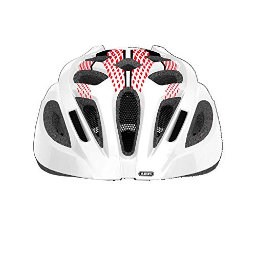 Abus Ambition Helm Shiny Rot L Fahrradhelm Rot L Sport & Freizeit