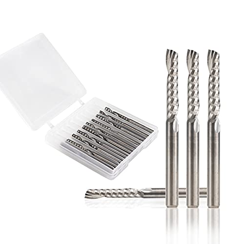 2 Fluit Spiraal Frees 3.175 4 6 8 10 12mm Schacht CNC Router Bit for Houtbewerking Carbide end Mill(6x6x42x70L