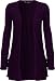 WearAll Women's Long Sleeve Pocket Cardigan - PURP - 16-18