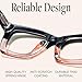CCVOO 1.25 Reading Glasses for Women, Stylish Eyeglasses, Blue Light Readers for Women, Computer Eye Glasses, Cheaters