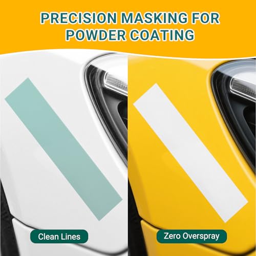 Image of Resin Tape for Epoxy Resin Molding - 2 inch x110' for High Temp Resin Tape | 500F Heat Resistant, Green Silicone Adhesive | DIY & Powder Coating - 2 Pack