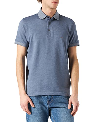 Tommy Hilfiger MW0MW22089 Poloshirt für Herren, Faded Indigo, S/M