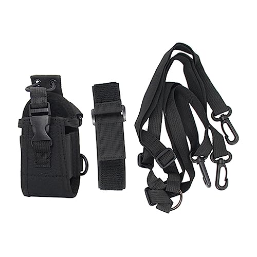 Funda para radio portátil de nailon KOMBIUDA con brazalete ajustable y soporte de micrófono