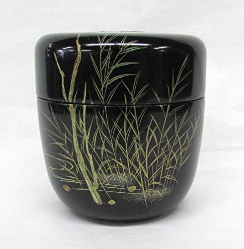 Amazon.co.jp: 《茶道具・棗、茶器》中棗 糸トンボ蒔絵 木製 宮田宗景