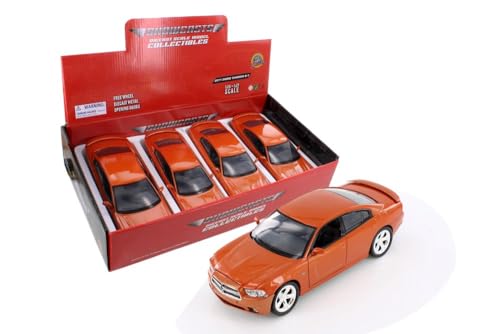 2011 Dodge Charger R/T, Orange - Modelo a Escala 1:24