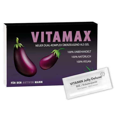 Vitamax Macun Herbal Gel – Suplemento natural con Tribulus Terrestris, Ginseng y L-Arginina – Potencia tu deseo, pasión y vitalidad – Más energía y rendimiento – Fórmula extra fuerte para hombres