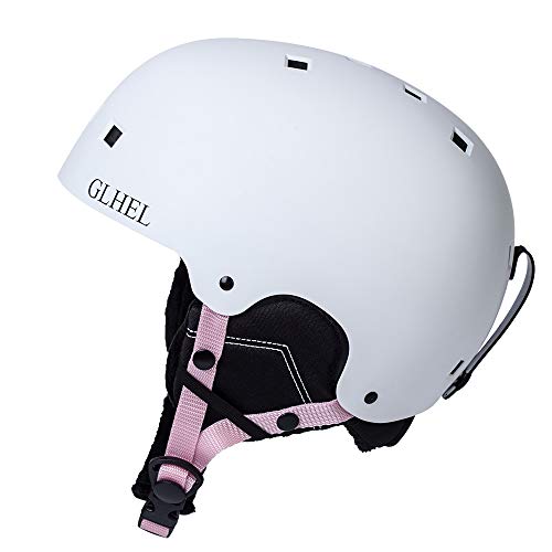 GLHEL Ski Helmet, Snow Sports Helme- Adjustable Venting, Removable Liner and Ear Pads