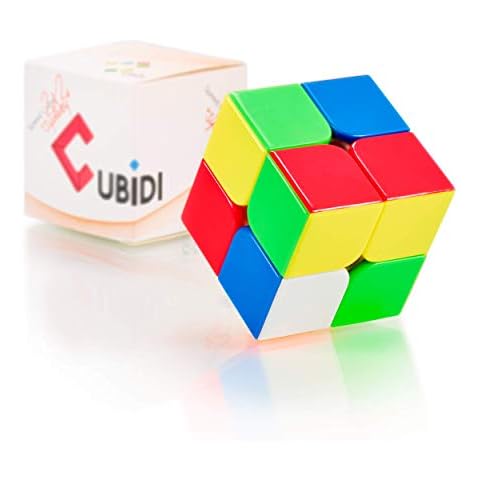 CUBIDI® Magic Cube 2x2 - Type Sydney - Stickerless - Fidget Toy 2x2x2-3D Puzzle Sensory Toys - Puzzles for Adults & Kids - Stress Relief Toys - Fidget & Finger Toys Perfect as Travel Games Cover