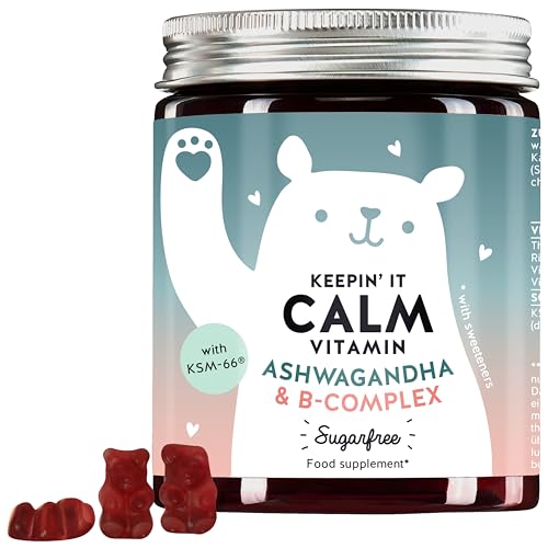 Highly dosed Ashwagandha gummy bears - Ashwagandha 150Mg Ashwagandha- Vitamin B complex for a normal function of The nervous system - monthly supply - Bears With Benefits Keepin' It Calm