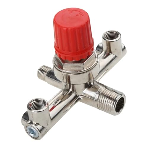 Double Outlet Tube Alloy Air Compressor Pressure Regulator for Valve Fitt