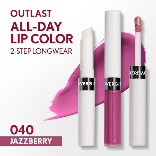 Image of COVERGIRL Outlast All-Day, 040 Jazzberry, Lip Color, 24-Hour Wear, Hydrating Balm, Kiss-Proof, Moisturizing, Vegan Formula, 0.07oz /0.08oz