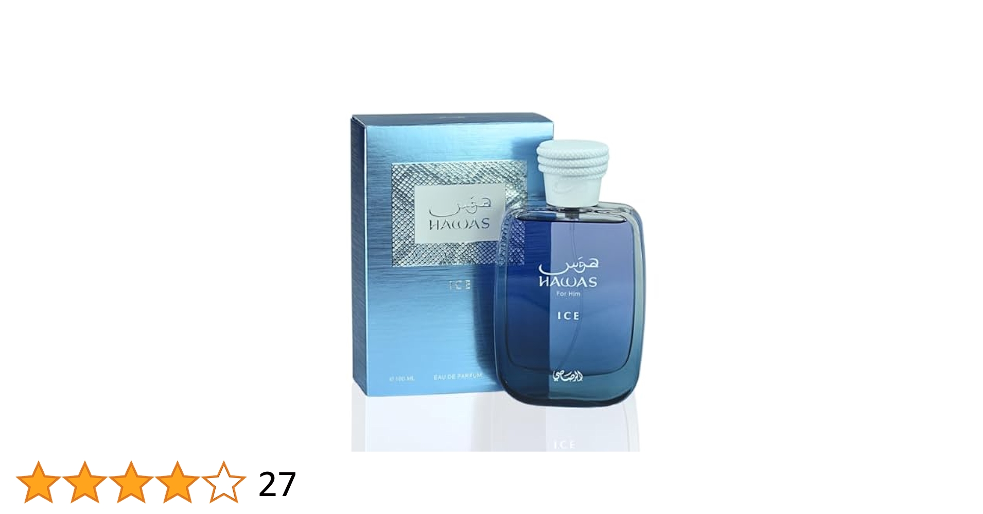 香水(男性用) Hawas ICE 100ml Eau De Parfum Hawas Ice for Men EDP - 100ML (3.4 OZ) by RASASI | Embrace