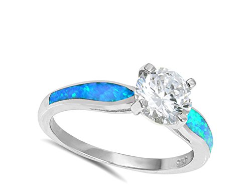 CHOOSE YOUR COLOR Sterling Silver Solitaire Ring2