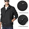 KEFITEVD Military Combat Jackets Mens Winter Army Tactical Pilot Jacket, 3XL, Black #3