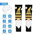 Meaudiwes Girl's Fashion Dress Decor Sleeves, Outdoor UV Sun Protection Arm Sleeves, Cooling Arm Sleeves Summer Gift Sunflower Bee Cute Cartoon Gnome Black