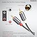 WisWinDa Pro AV2M-RCA Noise Isolator Audio Hum Eliminator (No Affects Bass) Noise Filter Aluminum Shell Ground Loop Noise Isolator for HiFi Stereo Home Theater Car Audio Player Plug&Play