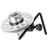 Powerbuilt 1/2 Inch Drive Torque Angle Degree Gauge, Precision Angle Measurement Tool for Cylinder Heads, CV Axles and High Torque Fasteners – 641451