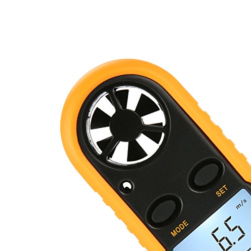 Benetech GM816 Digital Mini Anémomètre Thermomètre Jauge de Vitesse du Vent Mètre LCD Portatif