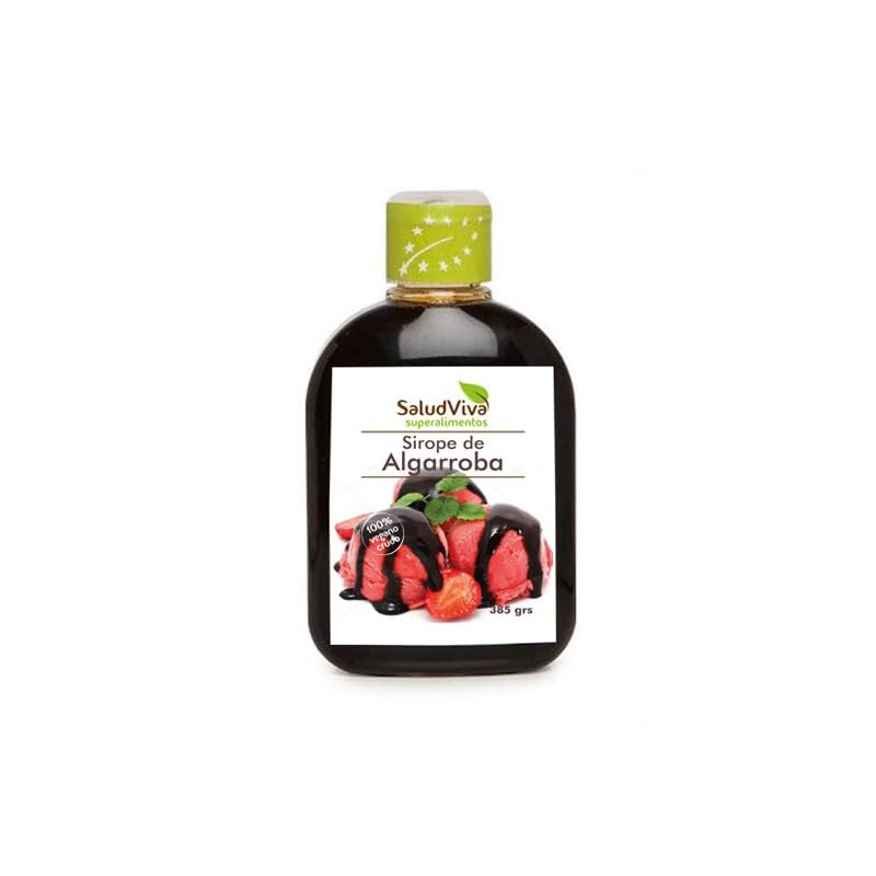 Sirope de Algarroba Bio 350g | Salud Viva | Endulzante Natural Ecológico | Alternativa al Azúcar y al Cacao | Apto para Veganos