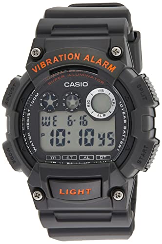 Montre Casio Collection W-735H à affichage digital noir et bracelet en résine
