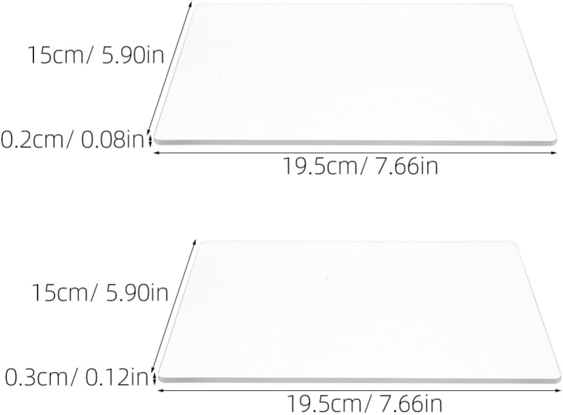 2pcs Acrylic Die Cutting Plates for Paper Sheets