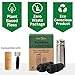 EcoYou Charcoal Bamboo Floss | 2 Non Toxic Natural Floss Refill with Metal Container | Organic Mint & Candelilla Wax | Vegan & Biodegradable | Compatible w/Similar Dental Floss Silk Refill Containers