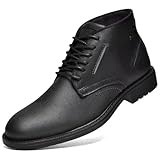 Chukka Boots Fashion and Comfort Casual Oxfords Ankle Lace Up Boot Square Embossing